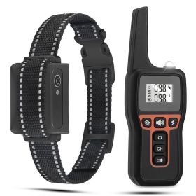 Train Collar OR Receiver Only Options - 3280FT Dog Training Collar IP67 Waterproof Pet Beep Vibration Electric Shock Collar 3 Channels Rechargeab (Option: TrainCollarSet)
