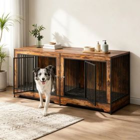 Dog Crate Furniture with Adjustable Divider (Option: default title)